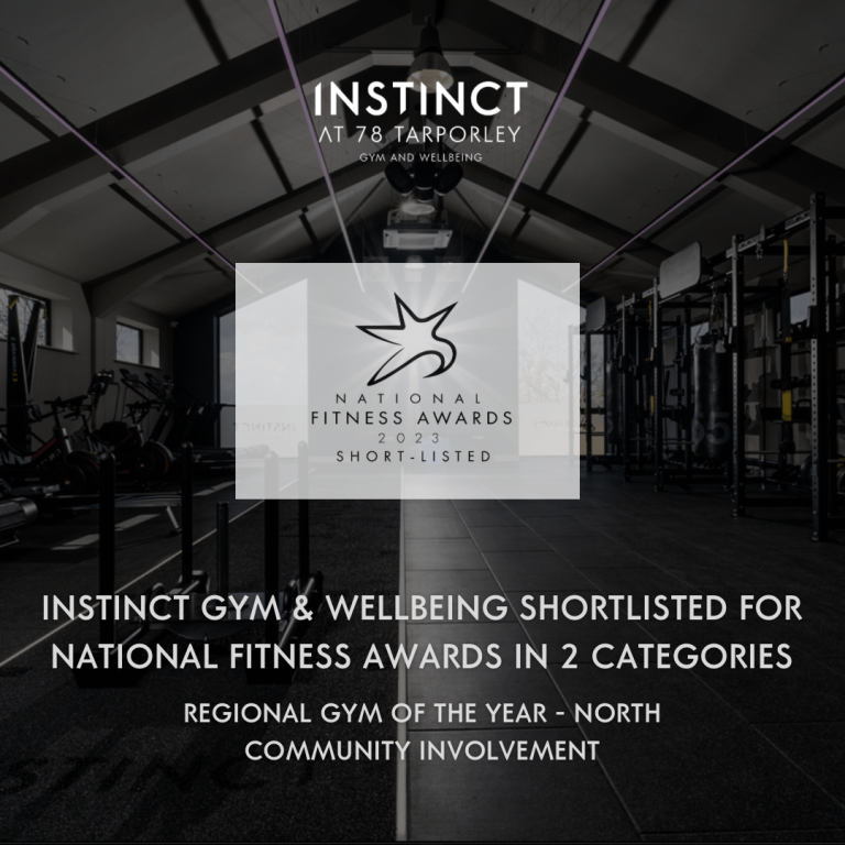 Instinct Gym & Wellbeing shortlisted for two National Fitness Awards