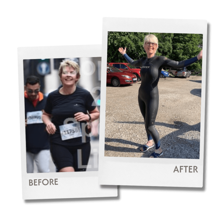 Picture showing woman with high fass mass vs lean mass